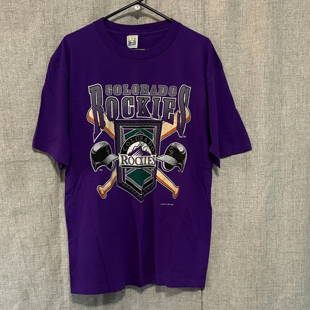 Vintage 1995 Colorado Rockies Baseball Single Stitch Tee